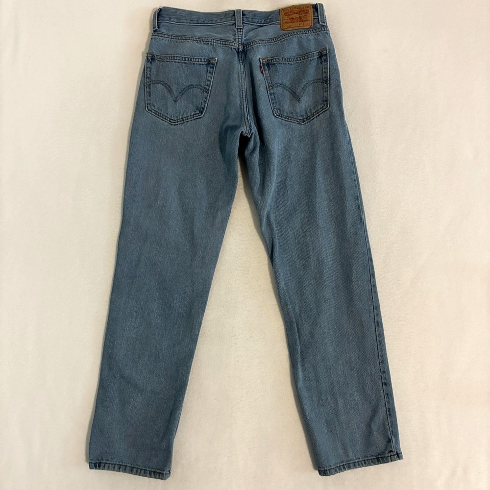Vtg Y2K Levis 550 Jeans Mens 33x34 (Fits 33x32) Light Wash Relaxed Fit Pants